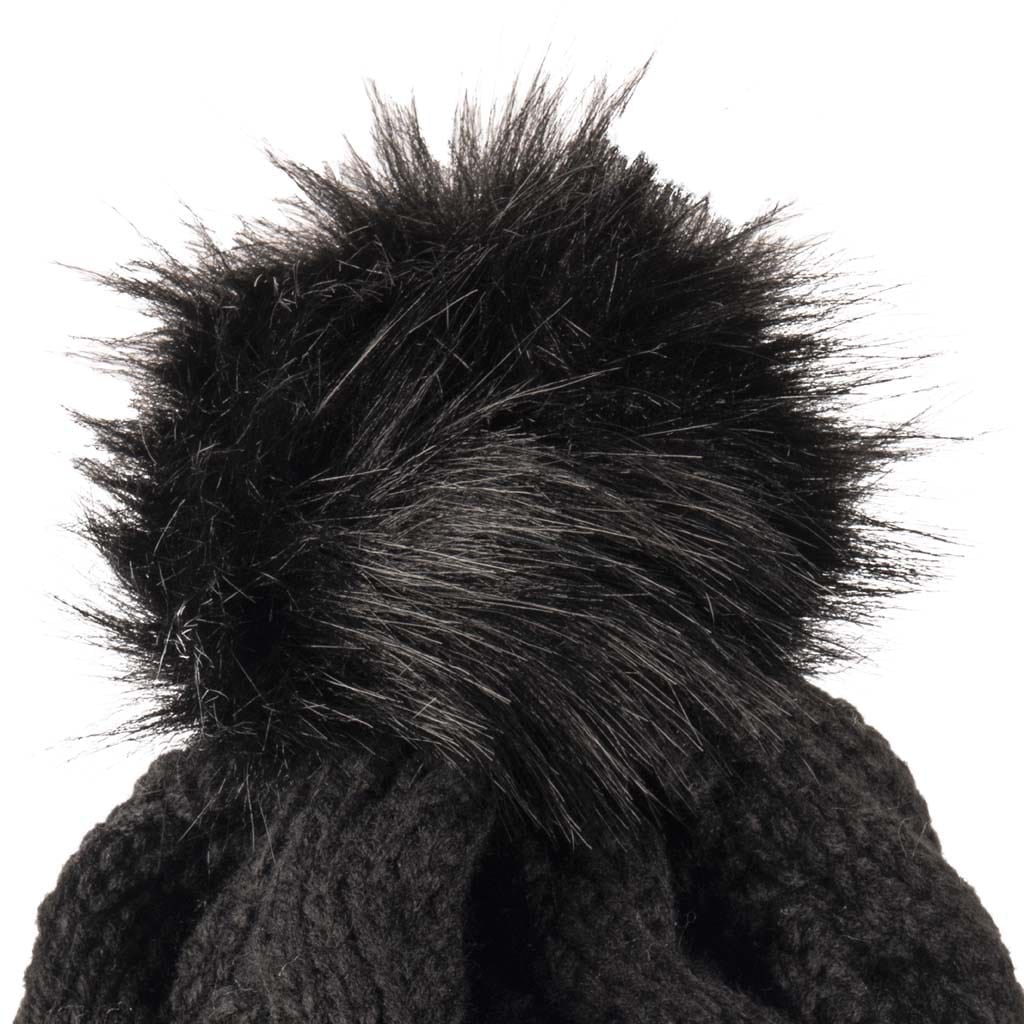 Stay Cozy & Chic with Aran Cable Pom Pom Hat | Traditional Cable Knit