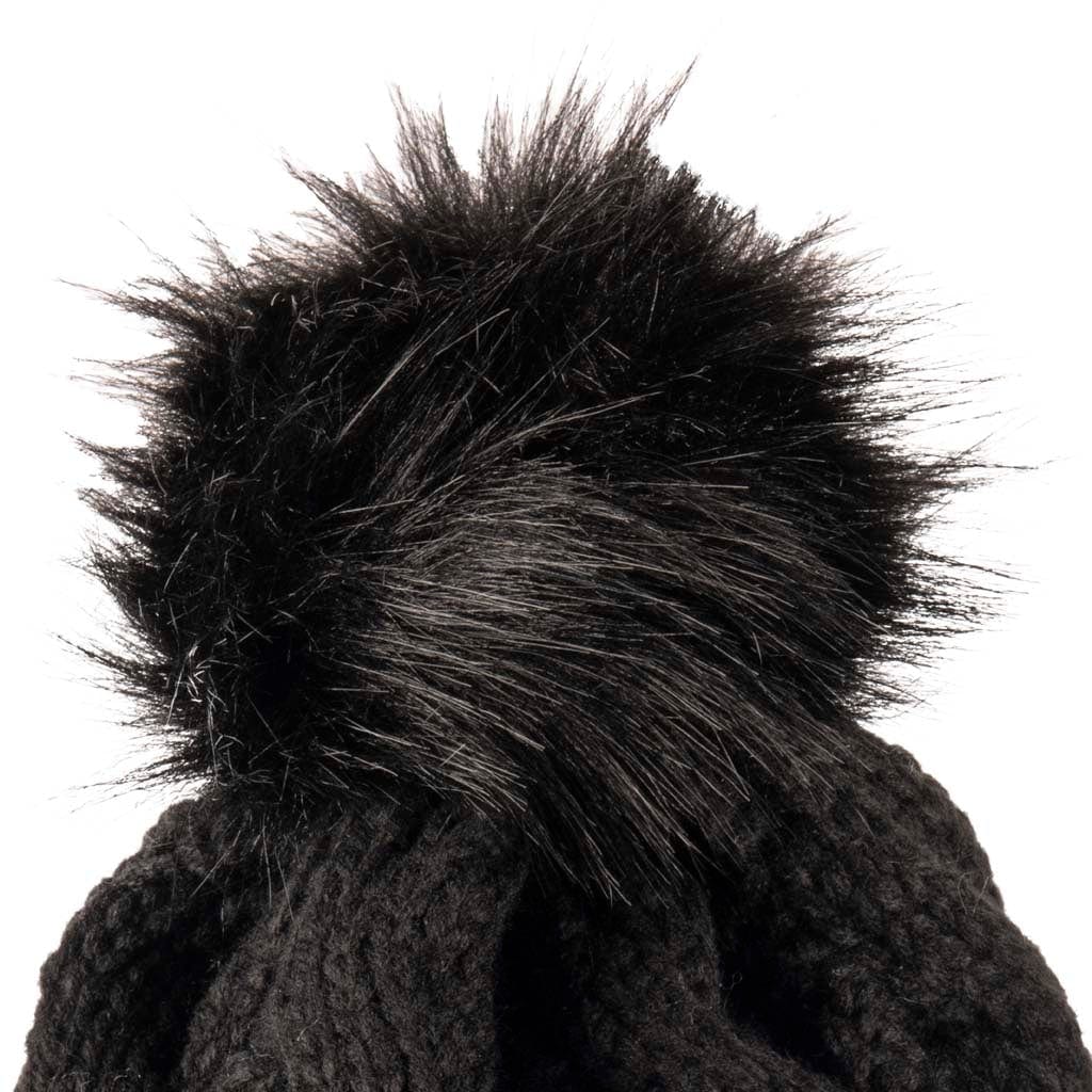 Black Colour Collection: Cable Knit Accessories for Winter