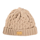 Aran Cable Knit Beanie Hat | Traditional Honeycomb Design