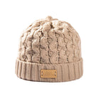 Aran Cable Knit Beanie Hat | Traditional Honeycomb Design