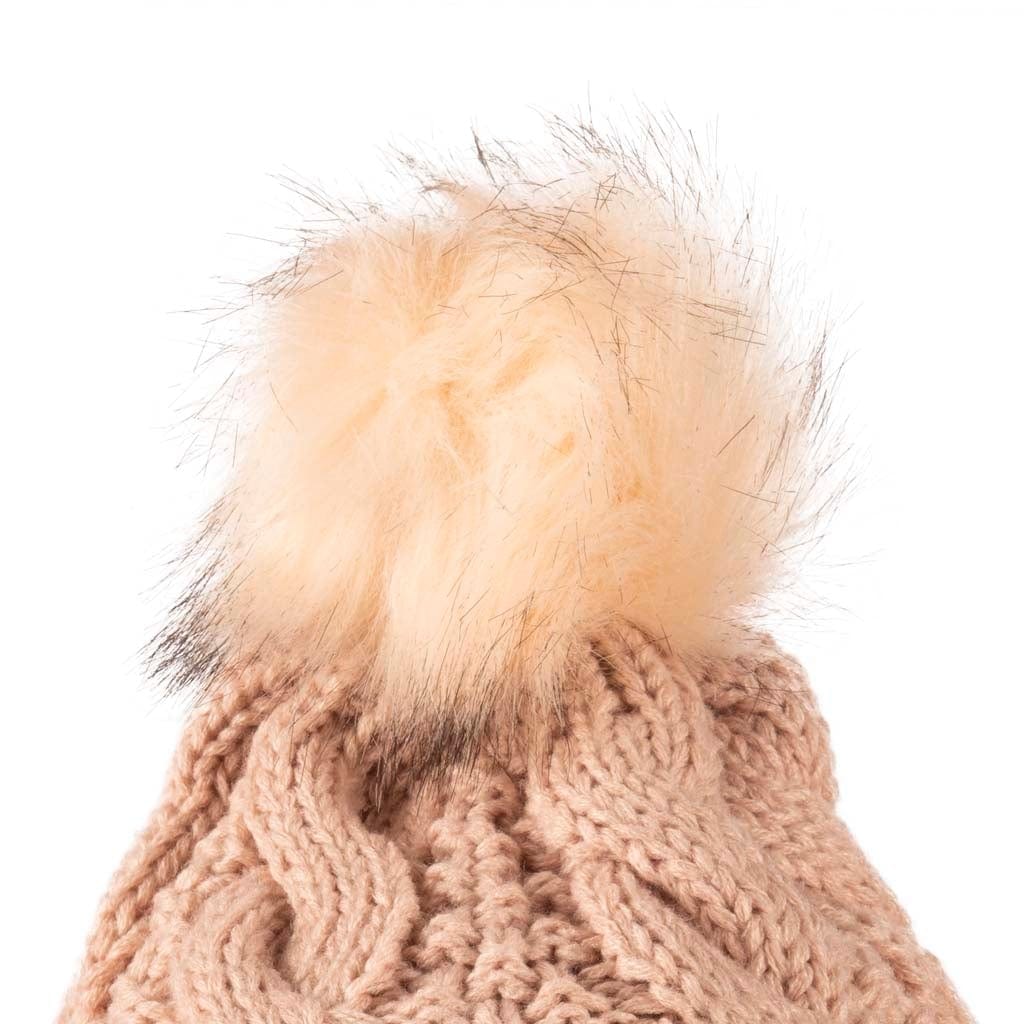 Blush Pink Colour Collection: Acrylic Knit Winter Accessories