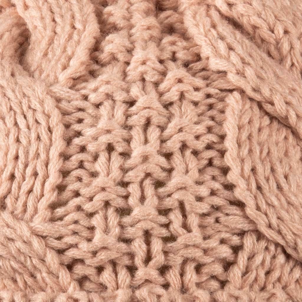 Blush Pink Colour Collection: Acrylic Knit Winter Accessories