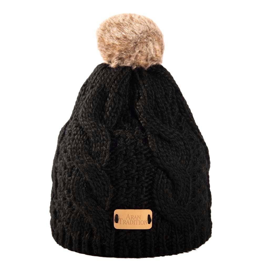 Black Colour Collection: Cable Knit Accessories for Winter