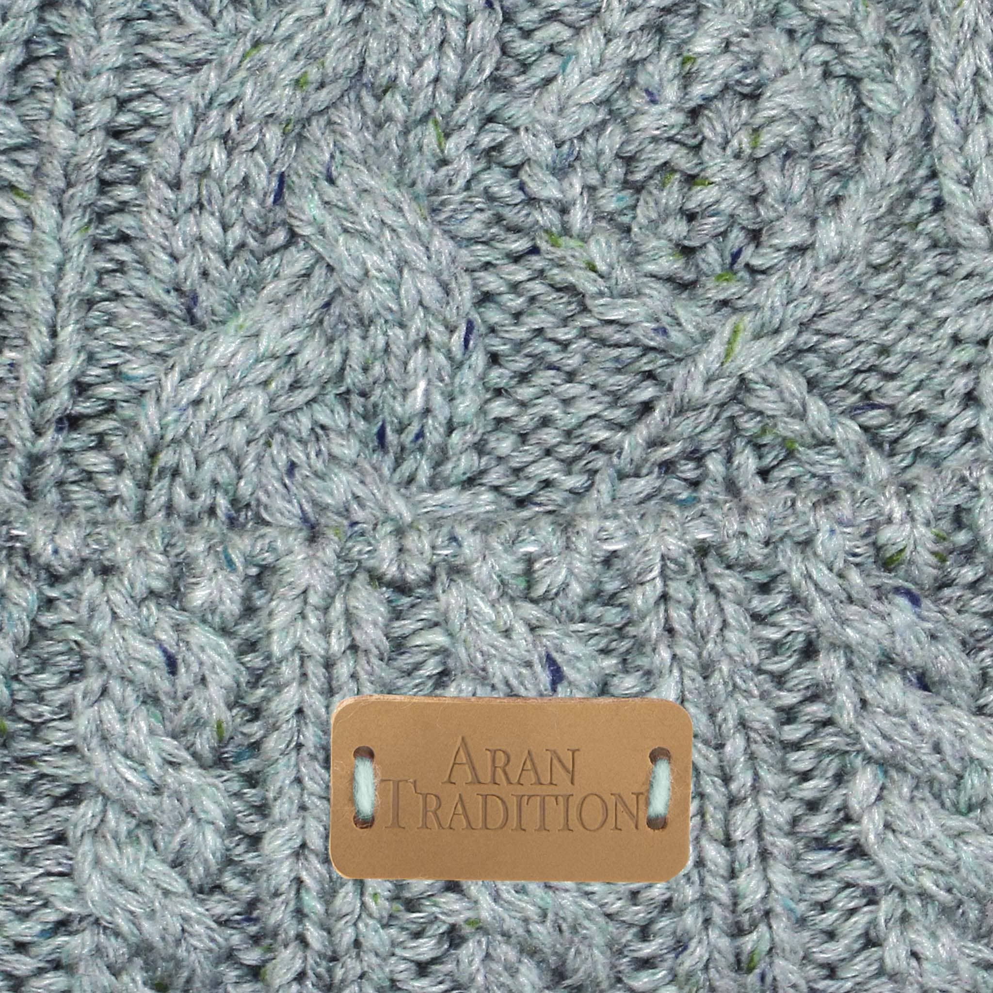 Experience Cozy Elegance with Aran Donegal Cable Turn up Beanie Hat