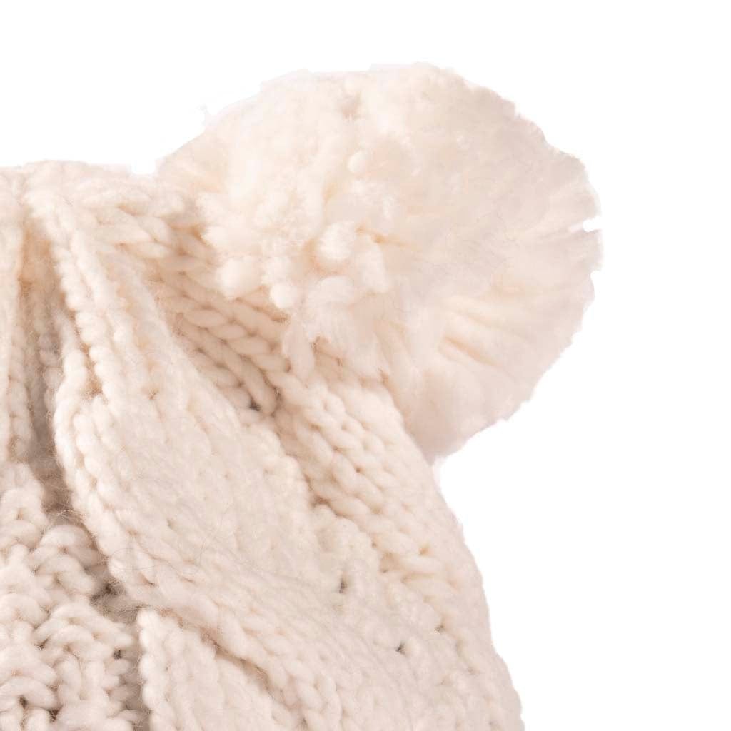 Cream Colour Collection: Acrylic Knit Winter Accessories