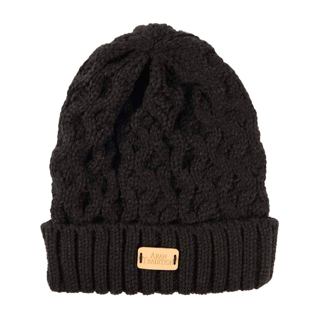 Black Colour Collection: Cable Knit Accessories for Winter