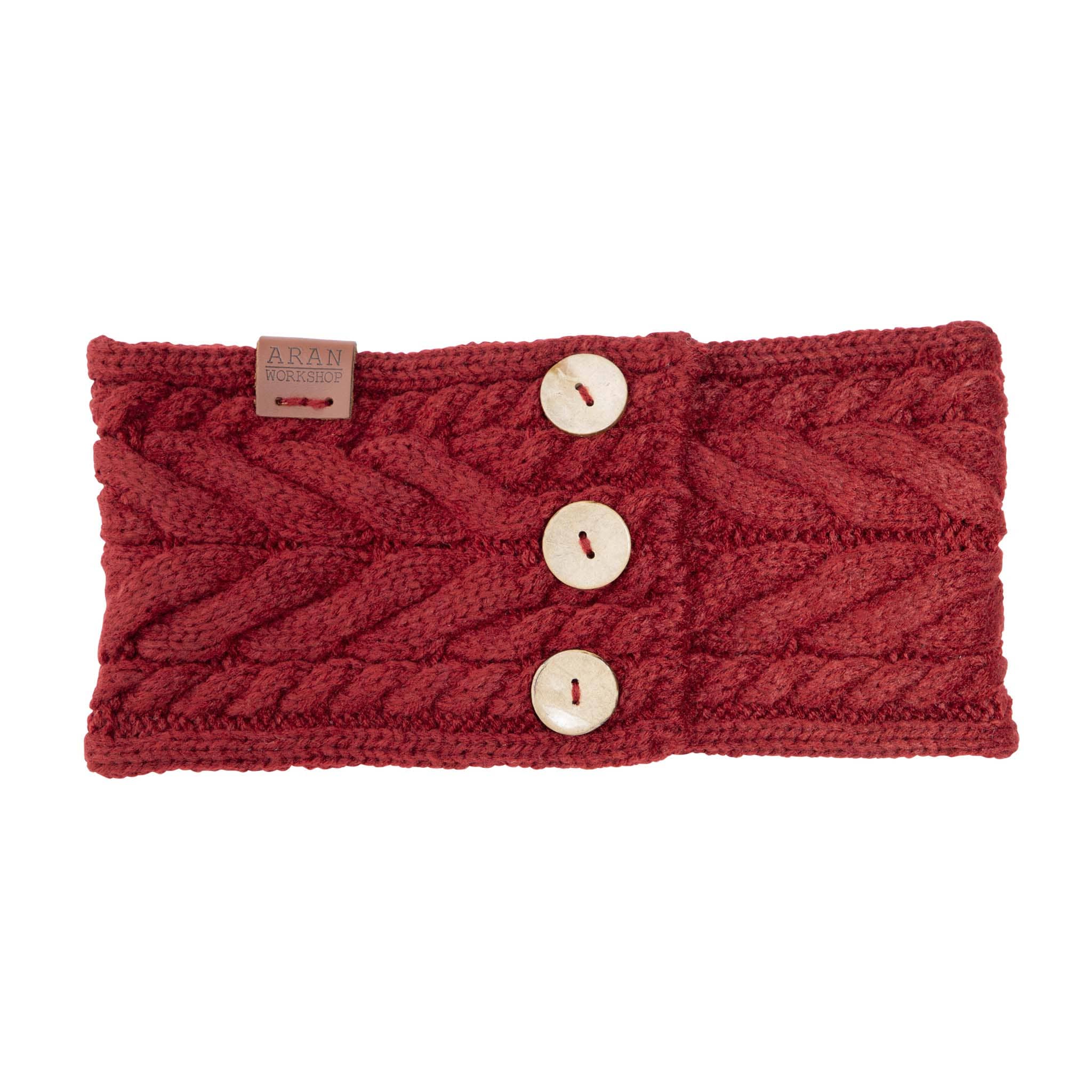 Shop the Aran Button Headband | Cable Knit with Button Detail