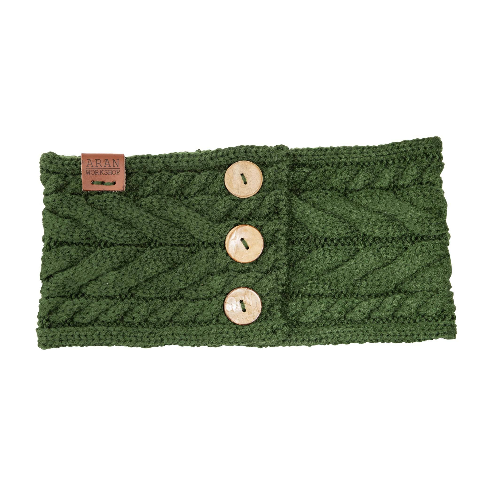 Shop the Aran Button Headband | Cable Knit with Button Detail