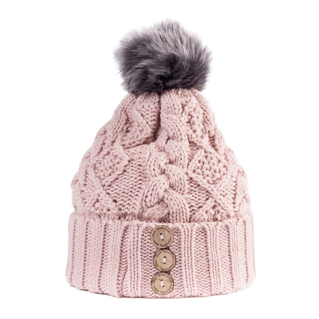 Blush Pink Colour Collection: Acrylic Knit Winter Accessories