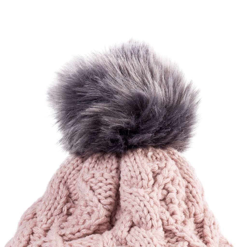 Blush Pink Colour Collection: Acrylic Knit Winter Accessories