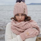 Aran Cable Knit Snood | Chunky Multi-Cable Design | Soft 3GG Knit