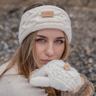 Cream Colour Collection: Acrylic Knit Winter Accessories