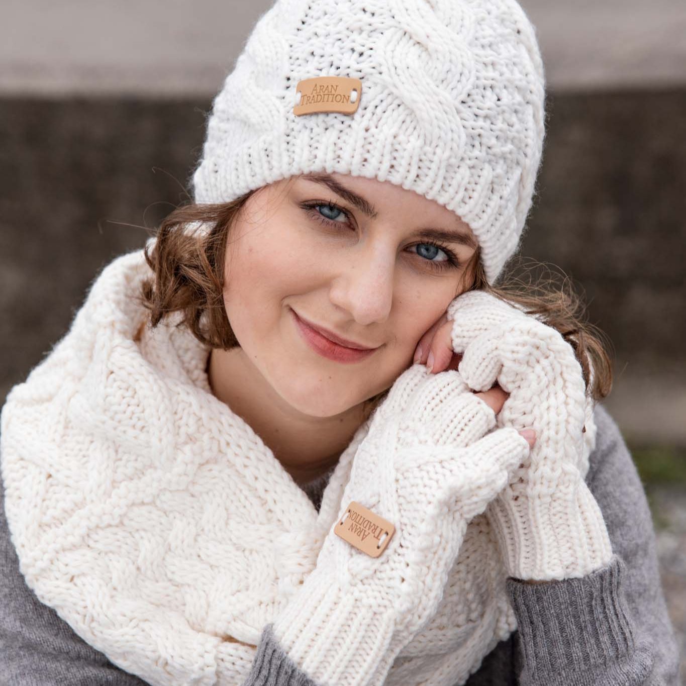 Aran Cable Knit Snood | Chunky Multi-Cable Design | Soft 3GG Knit