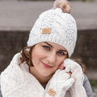 Cream Colour Collection: Acrylic Knit Winter Accessories