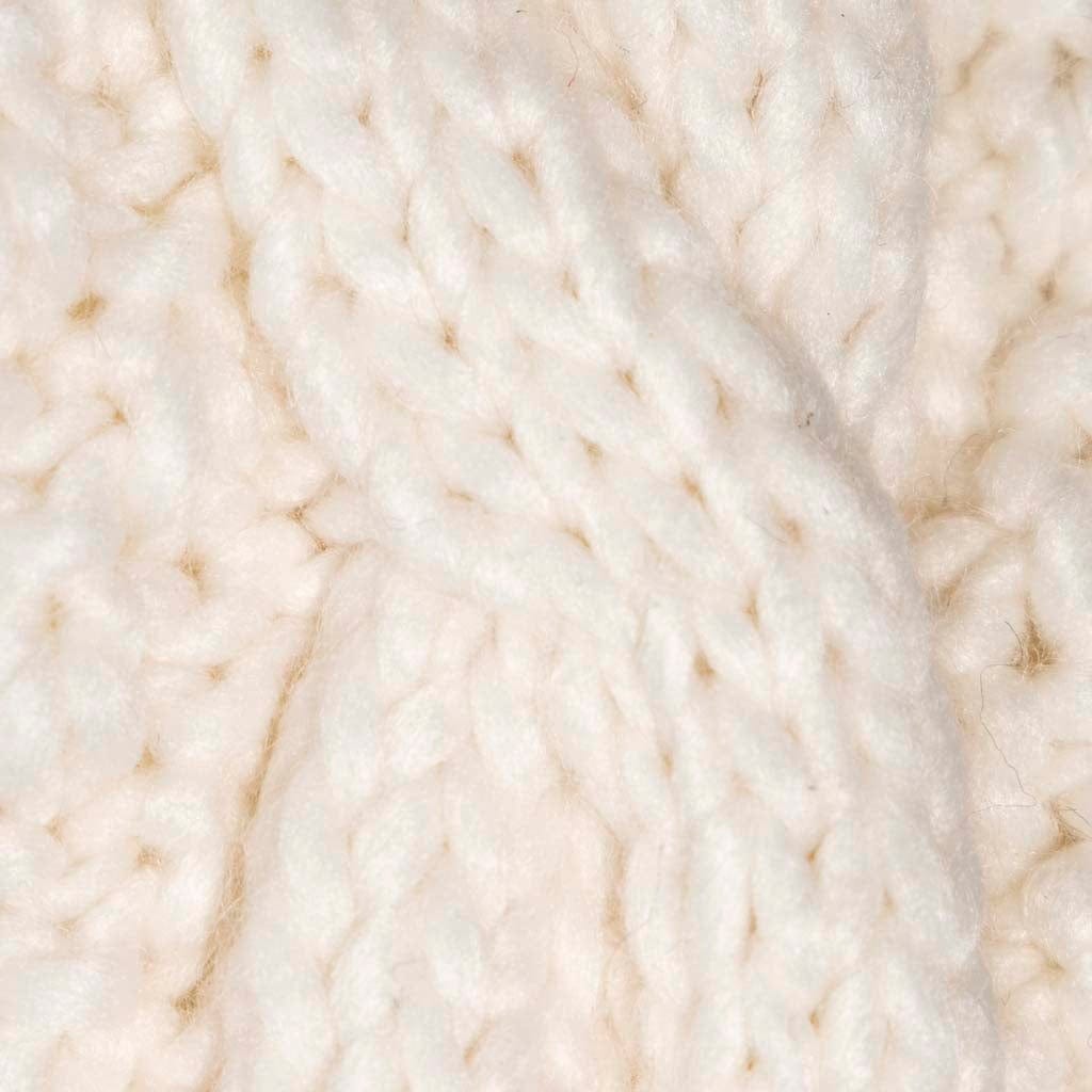 Cream Colour Collection: Acrylic Knit Winter Accessories