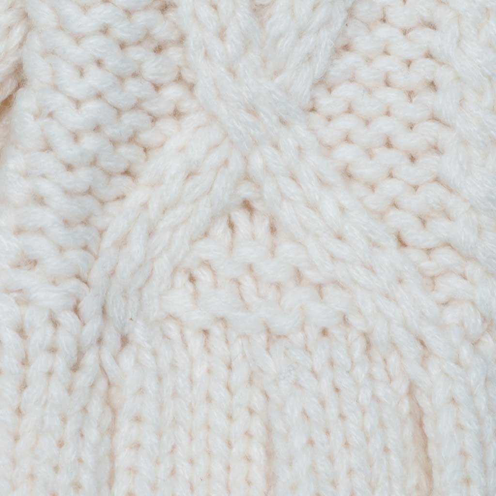 Cream Colour Collection: Acrylic Knit Winter Accessories