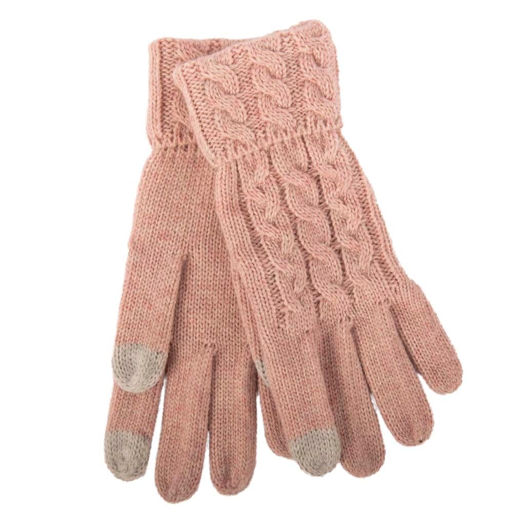 Blush Pink Colour Collection: Acrylic Knit Winter Accessories