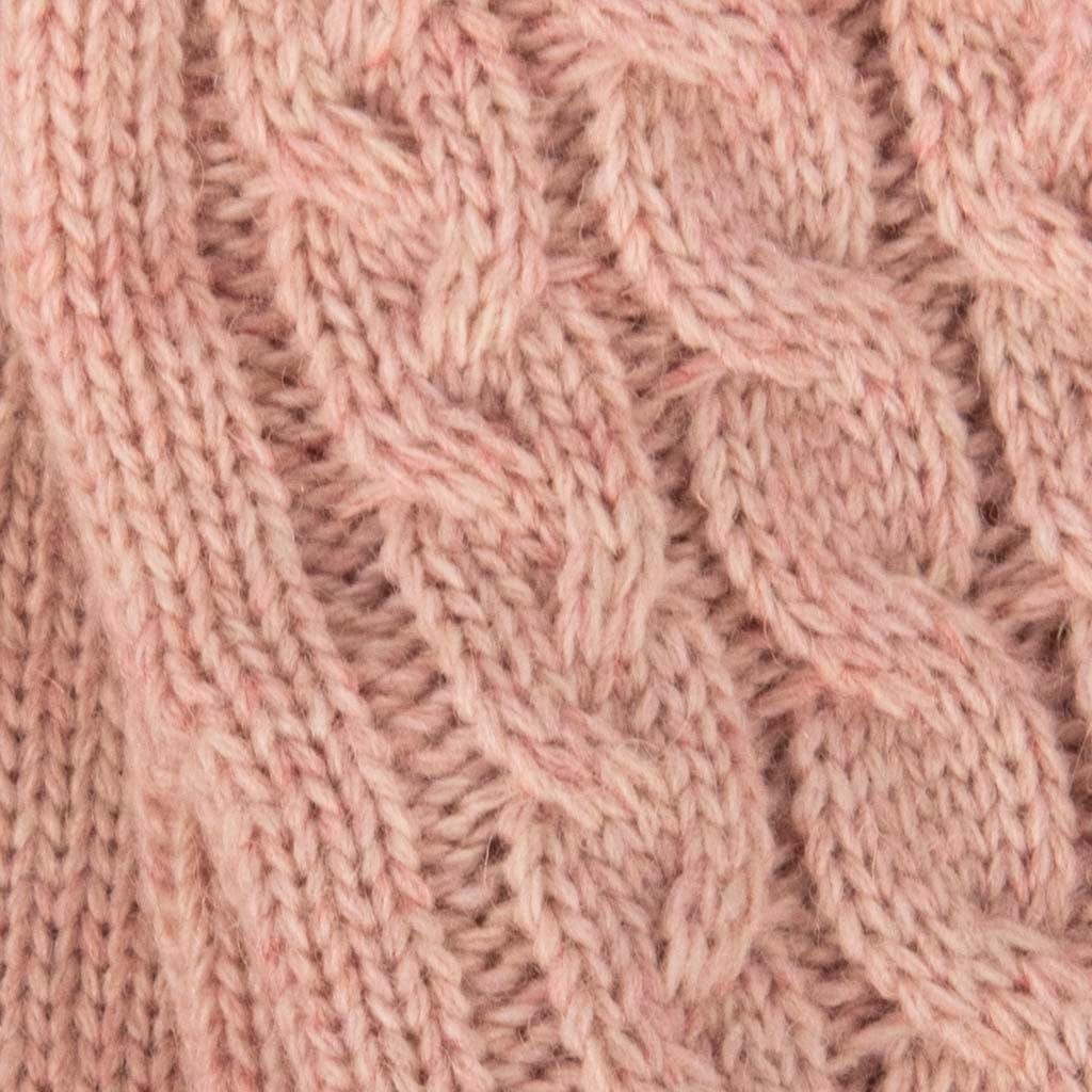 Blush Pink Colour Collection: Acrylic Knit Winter Accessories