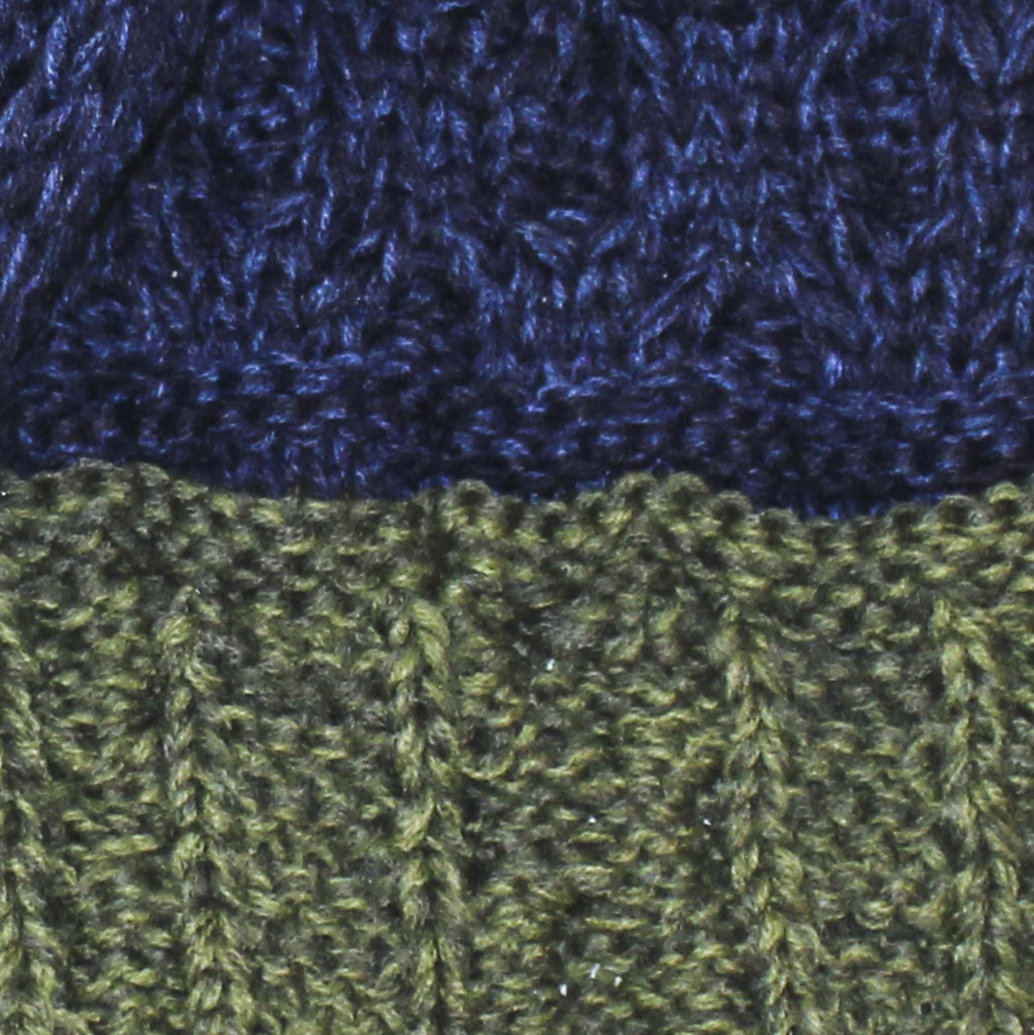 Elevate Your Winter Look with Aran Cable Knit Colour Block Scarf