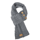 Slate Button Wrap Scarf