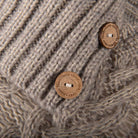 Aran Cable Knit Polo Poncho | Chunky Aran Cable Design